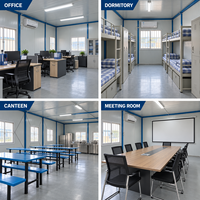 VICDOWEX Maison préfabriquée de type K, panneau sandwich en acier épaissi, design modulaire contemporain, durée de vie de 10 à 20 ans, construction