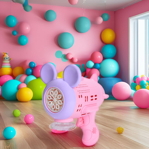 Pistola a bolle di sapone in plastica a 8 fori di Topolino e <span class=keywords><strong>Minnie</strong></span>, giocattolo estivo da esterno per bambini - Product Image 5