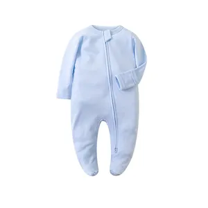 नई डिजाइन नवजात कपड़े बांस बच्चे Romper बच्चे जिपर कपड़े सेट Romper नरम बांस शिशु बांस बच्चे Romper