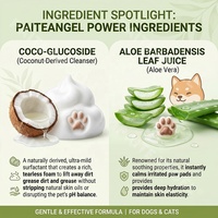 Espuma Limpiadora de Patas para Mascotas sin Agua 210ml, Cepillo de Silicona, Lavado de Patas de Perro a Base de Plantas, OEM Personalizado
