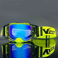 Lunettes de course tout-terrain personnalisées pour motocross, avec lentilles interchangeables, protection UV 100%, lunettes MX