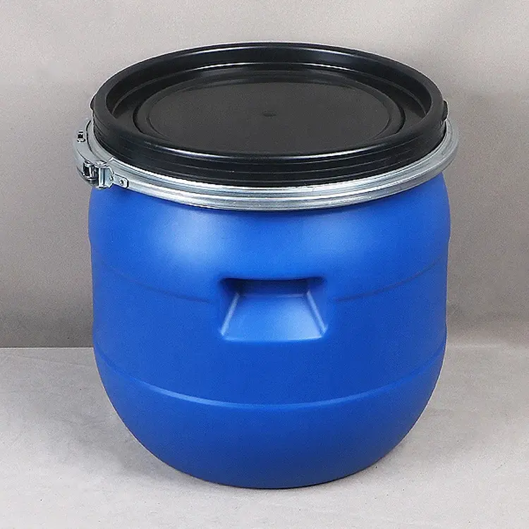 Hdpe 화학 산업 플라스틱 드럼 뚜껑이있는 플라스틱 배럴