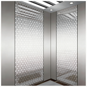 <span class=keywords><strong>Ascensor</strong></span> de Pasajeros Elegante con Paredes de Acero Inoxidable 304 con Grabado de Rejilla <span class=keywords><strong>para</strong></span> Hoteles Boutique, Aspecto Refinado, <span class=keywords><strong>para</strong></span> Torres de Oficinas - Product Image 6