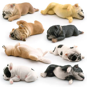 Bouledogue français simulé posture de sommeil décoration amusante pour animaux de compagnie pour la vaisselle de fête et les décorations de table - Product Image 3