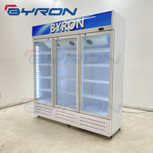 Refrigerador Vertical Comercial para Supermercados, Exhibidor de Bebidas con 1/2/3 Puertas de Vidrio, Enfriador Vertical para Bebidas - Product Image 3