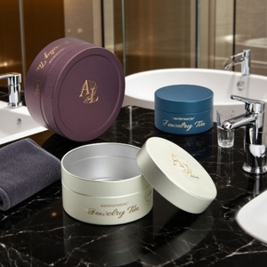 Modern Luxury Skincare Metal Can Premium Designer Aluminum Tin with Offset Printing <b>Screw</b> Lid for <b>Secure</b> Packaging - Product Image 2