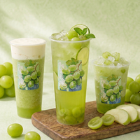 Groene Druiven Muscat Jam Puree Zadenloos Fruit voor Jasmijnthee Koud Gebrouwen Fruitkoffie Groothandel Bulk OEM Halal