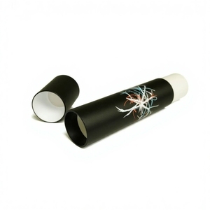 บรรจุภัณฑ์หลอดกระดาษสีดำสำหรับขวดน้ำมันหอมระเหยเซรั่มน้ำหอมขนาดเล็กกล่องทรงกระบอกออกแบบได้ตามต้องการ - Product Image 3