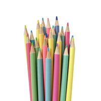 Ensemble de papeterie pour enfants, crayons de couleur à pointe en forme de cœur, marque OEM Jiangxi, emballage personnalisé pour la certification, crayons de couleur Lapis De Cor