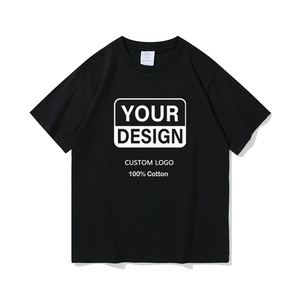 Camiseta de Algodón Grueso de Alta Calidad, Personalizada con Serigrafía, Estilo Urbano, Talla Grande, para Hombre, con Diseño Gráfico - Product Image 1