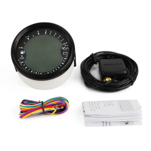 จอแสดงผล LED สำหรับแผงหน้าปัดรถยนต์ ขนาด 90 มม. พร้อมมาตรวัดความเร็วรอบ วัดความเร็ว วัดแรงดันน้ำมัน วัดอุณหภูมิน้ำ วัดแรงดันไฟฟ้า สำหรับการดัดแปลงและอัปเกรด - Product Image 3