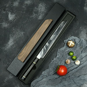<span class=keywords><strong>Couteau</strong></span> à <span class=keywords><strong>Sushi</strong></span> shashimi pour le saumon, ustensile japonais traditionnel de cuisine en acier damas - Product Image 6