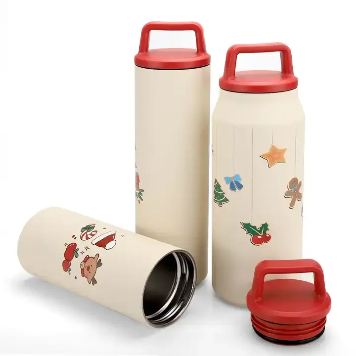 Vente en gros d'usine de gobelet droit maigre à cadeau personnalisé tasse thermos en acier inoxydable à double paroi avec couvercle et paille