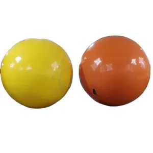 Round Shape Air Swimming Sphere Buoy Inflatable Marker Buoy / Advertising Water Floating Buoy For Racing