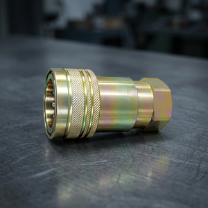 ข้อต่อไฮดรอลิกแบบเร็วเชื่อมต่อ ISO7241-A ชุบสังกะสี ทนแรงดันสูง ขนาด 1/4 นิ้ว สำหรับปั๊มรถขุดขนาดเล็ก - Product Image 6