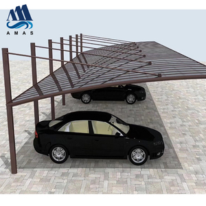 Cochera Doble de Aluminio con Cubierta de Policarbonato de 5.5*6*3m, Pérgola Exterior Independiente - Product Image 5