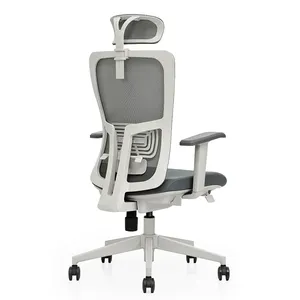 Rahat Modern tasarımcı döner Recliner sandalye ergonomik ofis bilgisayar sandalyesi yüksek kaliteli örgü Metal malzeme ile çin