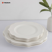 Vaisselle chinoise en céramique New Bone pour dîner et assiettes de restaurant haut de gamme pour mariage et restaurant