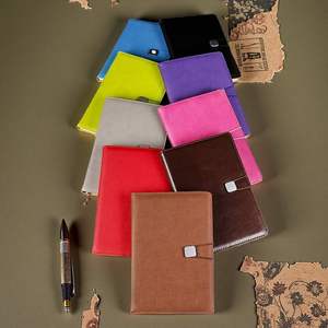 Customisable Hardcover Notebook for Boys Personalised Business Gift New Design PU Leather Material Elastic Strap Spiral Binding - Product Image 1