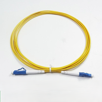 Cable de Conexión de Fibra Óptica Monomodo Dúplex LC/UPC 3.0mm 2.0 LSZH con Revestimiento Amarillo G652D 9/125 OS2 FTTH para Redes Interiores