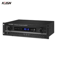 Amplificateur de puissance karaoké numérique professionnel 100W + 100W Système de suppression de rétroaction DSP avec USB Bluetooth
