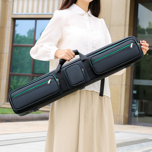 Borsa per Stecca da <span class=keywords><strong>Biliardo</strong></span> 1/2, 7 Fori, Nera, in Morbido Pile Protettivo, Custodia per Stecca da Pool, Tracolla, Accessorio per <span class=keywords><strong>Biliardo</strong></span> - Product Image 4