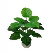 Plantes artificielles en plastique en gros QiYing Victory Manufacturer, 18 pièces, grandes feuilles simulées, plantes en pot de 30-100 cm pour intérieur