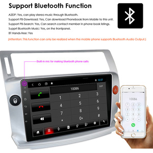 2 Din Carplay Android Auto WiFi 4G GPS BT FM AM RDS DSP Car Audio 9 pollici Android autoradio per <span class=keywords><strong>Citroen</strong></span> <span class=keywords><strong>C4</strong></span> QUATRE 2004 ~ <span class=keywords><strong>2009</strong></span> - Product Image 4