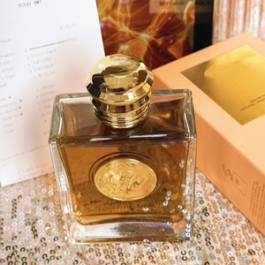 Envío Gratis desde Almacén en EE. UU. 2-5 Días |   Tapa Cuadrada de Bronce, Vidrio Transparente, Eau de Parfum para Mujer, 100 ml, Triple Vainilla, Lavanda, Amaderado Cálido, Larga Duración - Product Image 2