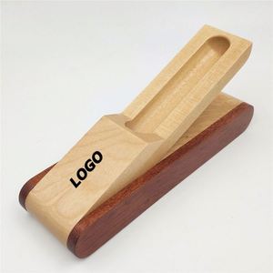 Estuche de Madera Personalizado para Bolígrafo - Caja Plegable para un Solo Bolígrafo con Diseño de Madera Mixta para Regalos Promocionales - Product Image 1