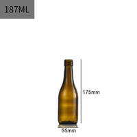 Bouteille de vin de Bourgogne en verre de 750 ml, emballage vide de qualité supérieure, produit en usine, vente en gros