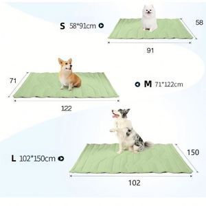 Pet Cooling <b>Mat</b> Luxury Modern Solid Soft Cooling Dog <b>Cat</b> Pad Dutch Velvet Quilted Eco-Friendly Washable Anti-Slip Breathable - Product Image 4