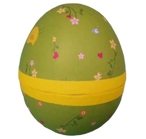 Vintage West Germany 4 Inch Paper Mache <strong>Decorations</strong> Packaging Easter <strong>Eggs</strong> - Product Image 5