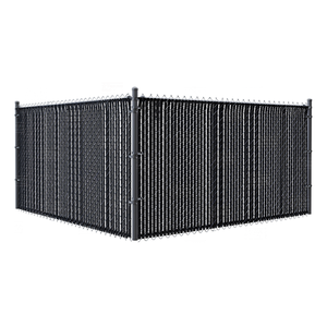 גדר רשת קישורים מצופה PVC מגולוון בצבע ירוק-שחור, 90% הצללה, סיטונאי ממפעל עם תקן CE ו-ISO, לגינה, חצר ווילה. - Product Image 1