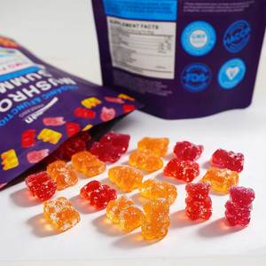 Gomitas <span class=keywords><strong>de</strong></span> Hongos para Adultos con Ashwagandha, Melena <span class=keywords><strong>de</strong></span> León y Reishi, Suplemento Diario para Energía, Concentración y Salud Inmunológica - Product Image 1