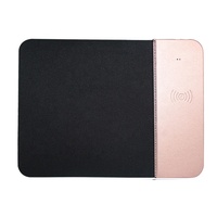 Tapis de souris en caoutchouc avec chargeur sans fil chauffant RGB imprimé avec logo personnalisé, haute performance, en stock, accessoires informatiques