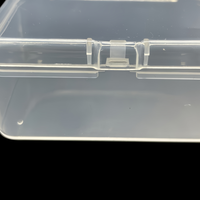 Boîte de rangement rectangulaire en PP transparente, anti-humidité, vide, de haute qualité, vente en gros, pour jouets, petits articles, artisanat, emballage plastique