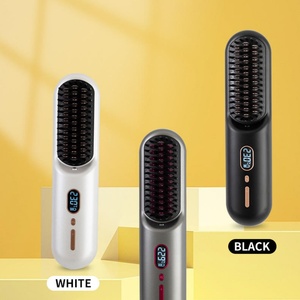 Multi Function Hair Straightening Curling Fluffing Electric Hot <b>Comb</b> With High Quality Attachments - Product Image 3