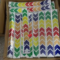 Pegatina reflectante de PVC imprimible con tinta ecosolvente, amarilla y negra, con flecha, 5 cm x 40 cm, calcomanía de señalización trasera para camión y remolque, África