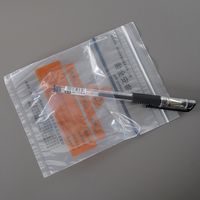 Sacs Ziplock transparents en PE pour masques chirurgicaux médicaux, avec logo personnalisé par marquage à chaud, double couche, pour échantillons de risque biologique, liquides et préservatifs
