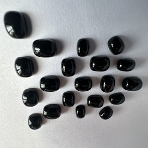 Onyx noir naturel, cabochon long en forme de coussin, 4x6-14x18, qualité AAA, pierre précieuse polie à la main pour la fabrication de bijoux - Product Image 6