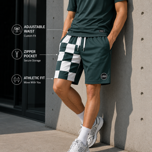 Custom Checkerboard Beach <b>Shorts</b> <b>Men</b> Quick Dry Board <b>Shorts</b> Summer Streetwear OEM ODM Private Label Beachwear Manufacturer - Product Image 1