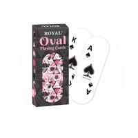 Cartes à jouer spéciales en papier de forme ovale personnalisées Carte de poker