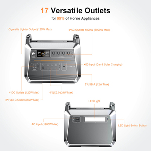 Centrales électriques solaires portables Sunark AC Output 110V 2Kwh 2000W Lifepo4 pour le camping - Product Image 3