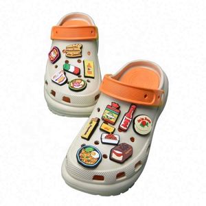 Zapatos de Jardín de Goma Suave con Diseño de Flores, Serie de Comida Adorable, <span class=keywords><strong>Zuecos</strong></span> con Personalidad y Accesorios Decorativos - Product Image 2