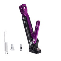 Béquille latérale réglable pour moto et véhicule électrique, repose-pied simple latérale modifiée pour scooter, en alliage d'aluminium