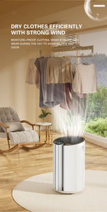 Home Whole House <b>Dehumidifier</b> R134A Refrigerant Electronic Plastic Washable Air Filter Home Moisture Absorber Luftentfeuchter De - Product Image 3