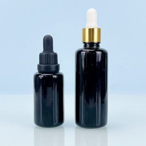 ขวดแก้วสีม่วง UV สีดำ พร้อมฝาเบกาไลต์ พิมพ์ซิลค์สกรีน โลโก้สั่งทำได้ ขนาด 50 กรัม 100 กรัม 200 กรัม 500 กรัม สำหรับผลิตภัณฑ์ดูแลผิว - Product Image 6