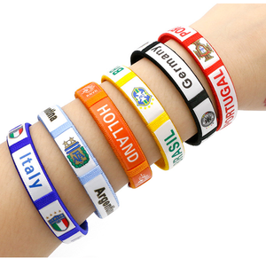 Wholesale New Arrival Creative Football Flag Sports Bracelet Small Gifts Souvenirs Promotional