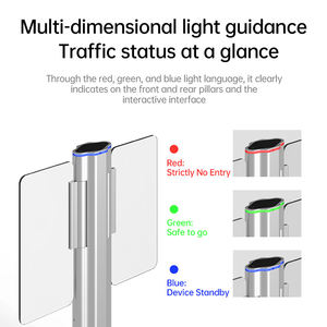 Tourniquet cylindrique en alliage d'aluminium personnalisable avec plusieurs modes d'accès, mécanisme de contrôle d'accès à portillon à bascule - Product Image 6